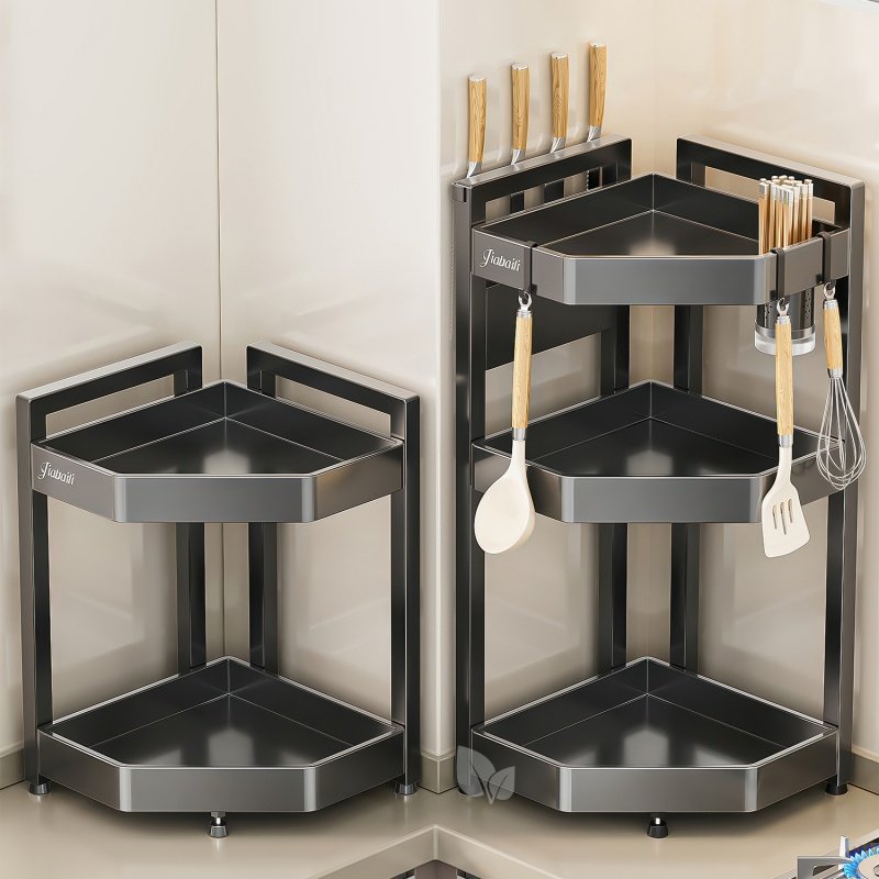 厨房转角调料品置物架2026新款多功能台面拐角刀架调味料收纳放置,厨房/烹饪用具,调料置物架,淘宝优惠券,粉丝福利购,淘宝优惠卷