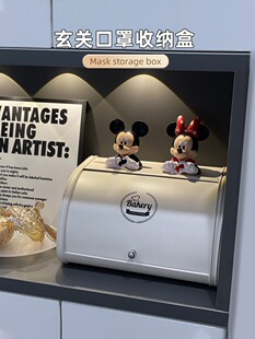 口罩收纳盒玄关入户家用口鼻罩存放神器高颜值抽屉式整理防尘盒子