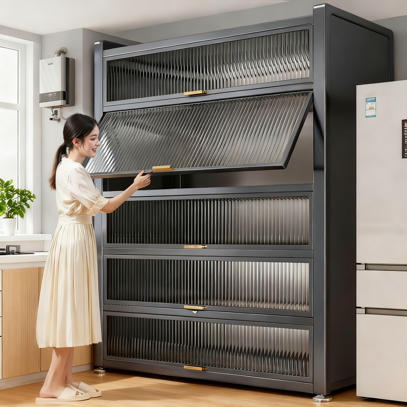 厨房置物架落地多层收纳柜子微波炉家用带门多功能橱柜储物餐边柜,厨房/烹饪用具,厨房置物架/置物柜/角架,淘宝优惠券,粉丝福利购,淘宝优惠卷