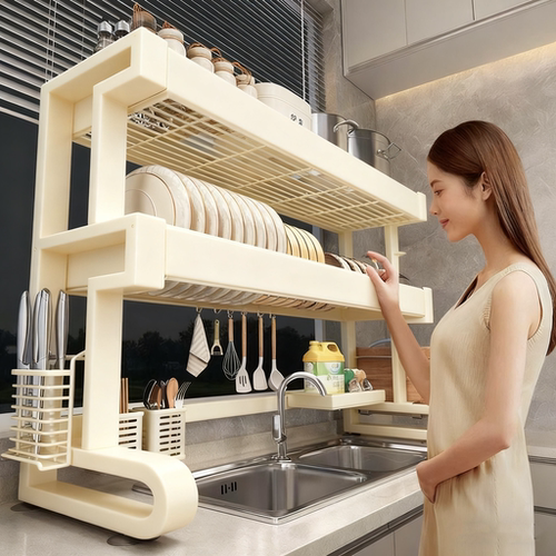 不锈钢水槽碗碟沥水收纳架