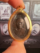 正品 泰国佛牌自身吊坠 保真 金壳萨玛空卡 龙婆坤2517莱竹模自身