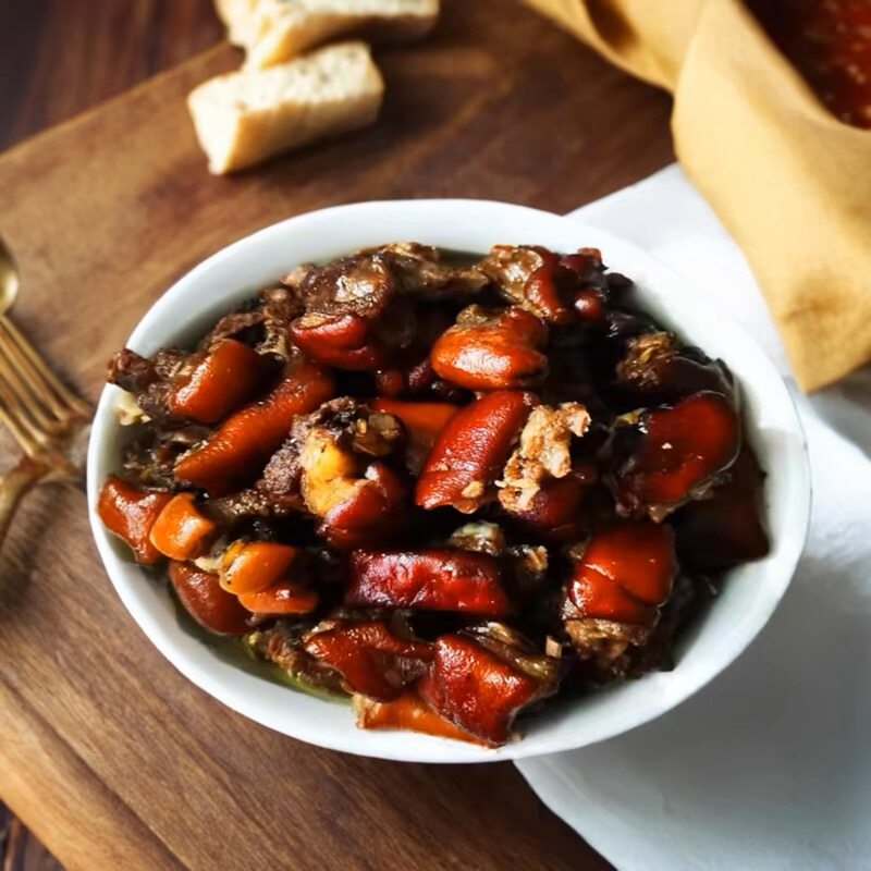 广西玉林红烧脆皮五香味羊肉跑地羊吃肉羊熟食火锅下酒菜500克