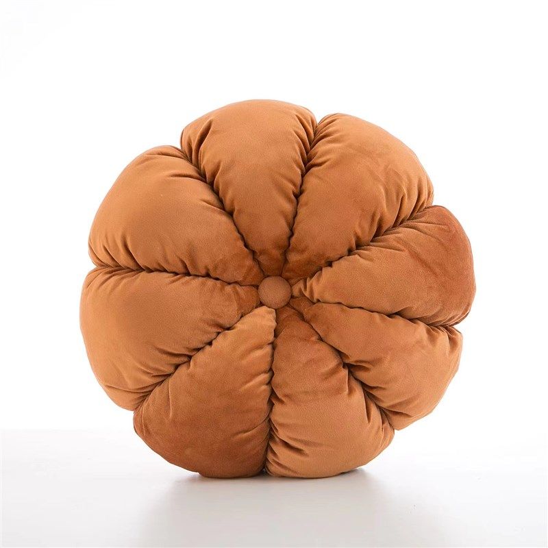 橘色奶油风南瓜沙发靠背垫圆形腰枕复古抱枕客厅靠枕蒲团民,居家布艺,靠垫/抱枕,淘宝优惠券,粉丝福利购,淘宝优惠卷