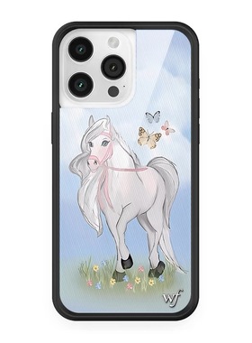 Wildf可爱小马奶昔猫咪适用苹果16promax手机壳iPhone15/14/Pro/Max硬壳全包保护套硅胶防摔个性时尚wf