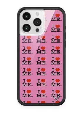 Wildf我爱我红色星星I Heart Me适用苹果17promax手机壳iPhone16pro/15/14/13全包保护套硅胶防摔个性时尚wf