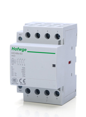 万界接触器HCH8s-40A 63A 4NO 2NO2NC 110V 220V DC24V直流接触器