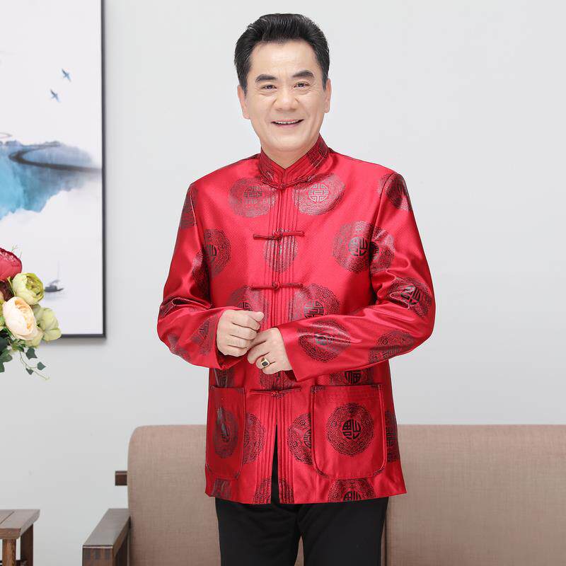 情侣唐装中老年棉衣男女款棉袄生日服装喜庆宴会祝寿晚宴结婚礼服在类目 女装/女士精品, 中老年女装中 - 来自Buy2taobao.com提供专业的淘宝代购服务