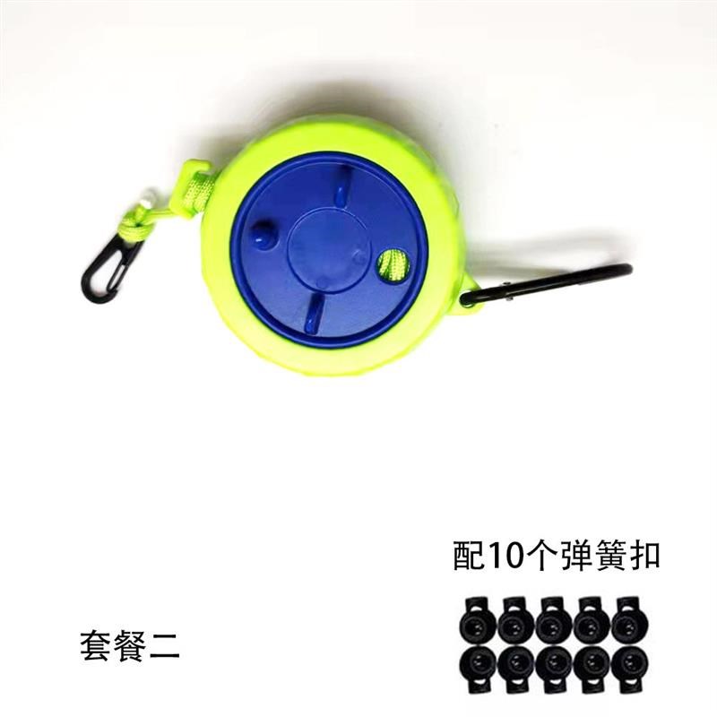 2022新款10米加长加粗涤纶户外盒式晾衣绳便携收纳可伸缩晒衣绳