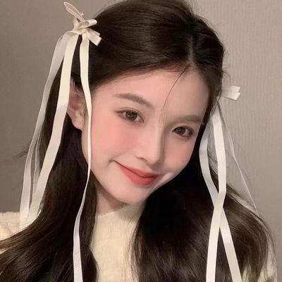 绸带对夹飘带发饰对夹