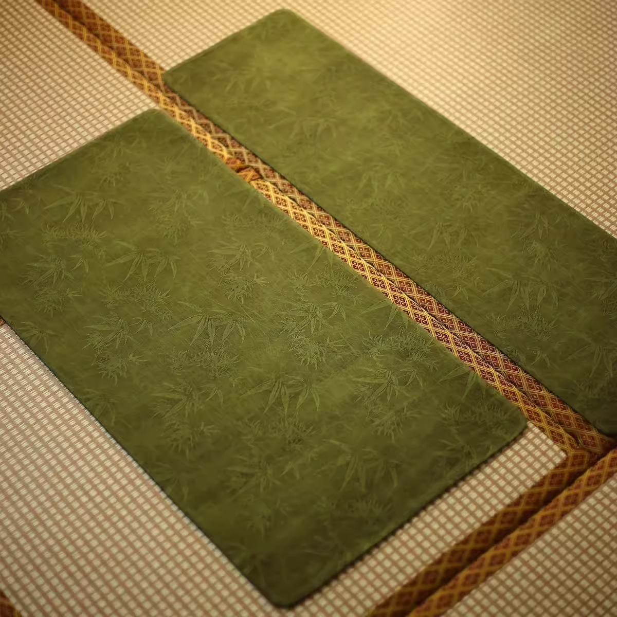 轻奢老料国风新中式香云纱织锦茶席复古干泡台真蚕丝桌旗榻榻米垫