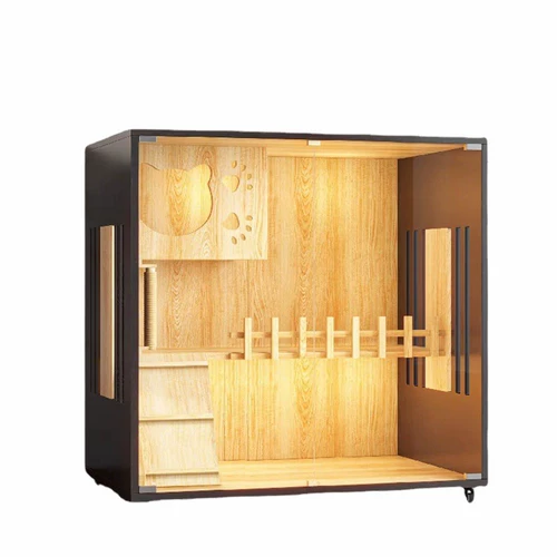 Кошачья вилла домой твердый лес большой космический водонепроницаемый негабаритный роскошный кот клетка кошачья комната панорамная кошачья кошачья шкаф