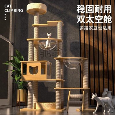 【小杨哥推荐】大型猫爬架猫树一体缅因猫矮脚猫专用猫抓板耐