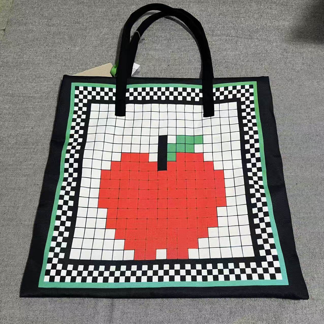 出口日本韩国方形款帆布包休闲购物袋手提袋tote bag托特包单肩包