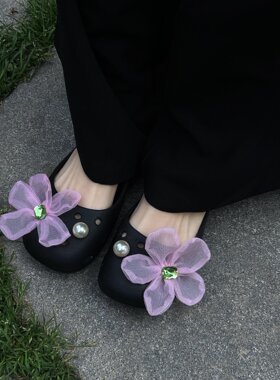 【淑女妮妮】洞洞鞋鞋花装饰扣芭蕾鞋配饰鞋花配件diy洞洞鞋花