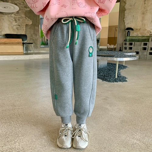 Демисезонные детские зимние бархатные утепленные штаны для девочек, коллекция 2022