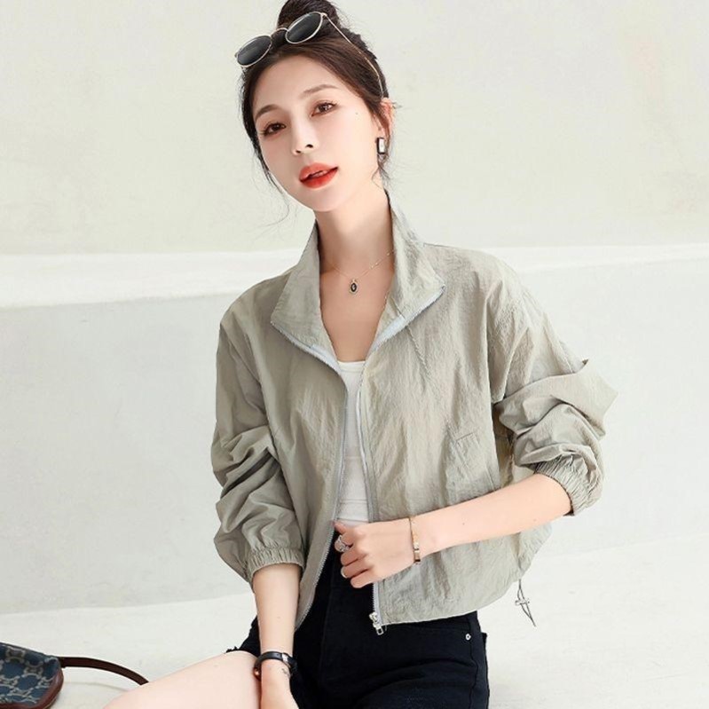 短款防晒衣大码女夏季宽松轻薄户外防晒服小个子防紫外线港风外套