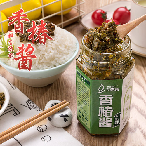 九棵树河南香椿芽拌饭辣椒酱