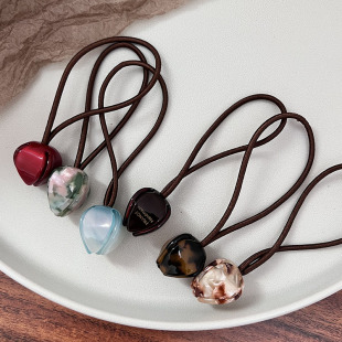 花苞头丸子头高马尾发绳盘发头绳 韩国FRANCE花朵发圈 法式 郁金香