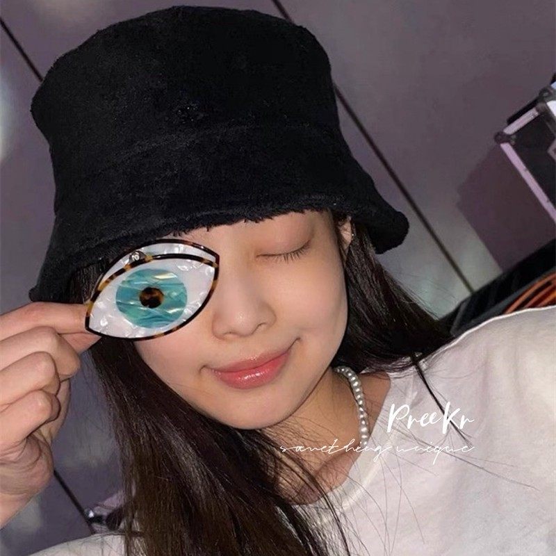 jennie眼睛抓夹后脑勺醋酸鲨鱼夹网红小众发饰高级感头饰品