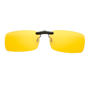 偏光夜视眼镜夹片隐形小夹子无框半框全框眼镜司机夜间近视夹片