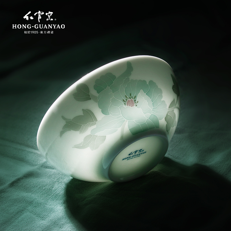 国瓷红官窑陶瓷餐具碗碟盘子散件