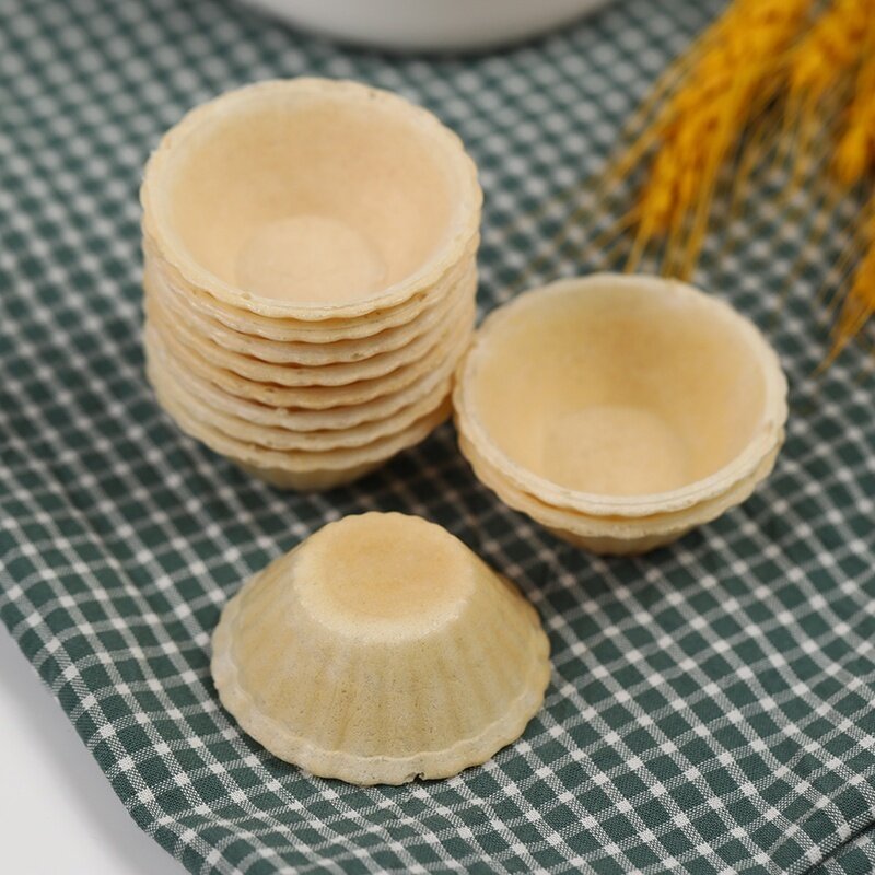 奇洋福迷你糯米船饼壳70入塔壳挞底法式蛋挞皮水果塔烘焙半成品