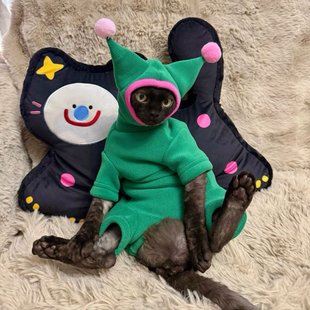 新款无毛猫衣服秋冬保暖矮脚猫德文斯芬克斯专用秋冬款服装