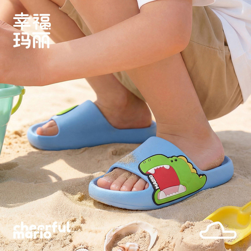幸福玛丽夏季新款儿童拖鞋夏女童凉鞋浴室亲子南童沙滩中大凉拖鞋