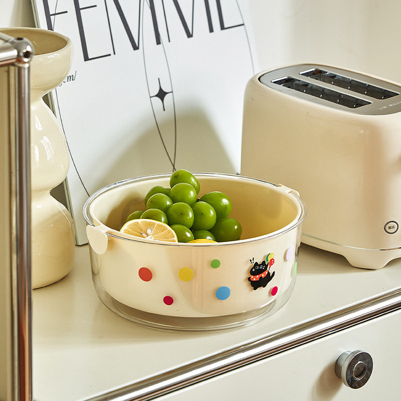 多巴胺双层沥水篮水果篮沥干高颜值厨房滤水淘菜筐洗菜盆加厚果盘,餐饮具,洗菜盆/沥水篮/漏水筛,淘宝优惠券,粉丝福利购,淘宝优惠卷