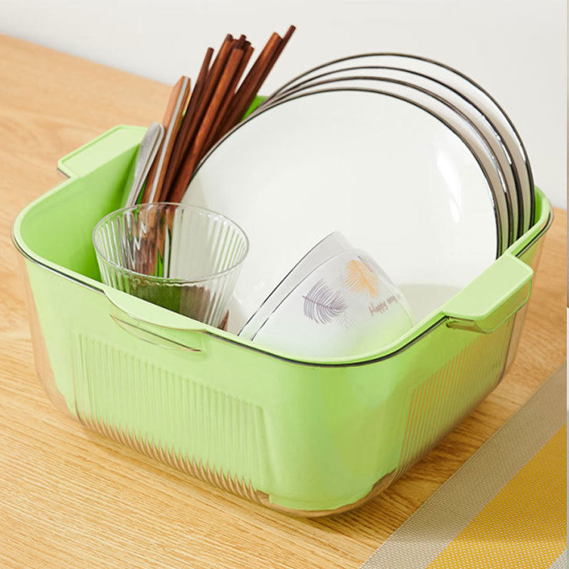 家用双层洗菜盆沥水篮厨房便捷收纳多用途水果篮客厅茶几盘水果盘,厨房/烹饪用具,果蔬置物架/篮/框,淘宝优惠券,粉丝福利购,淘宝优惠卷