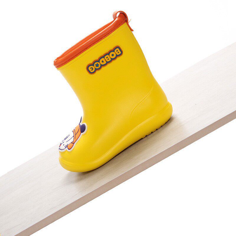 巴布豆儿童雨鞋2-8岁中小童男女宝宝eva卡通雨靴连体雨衣透明