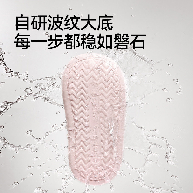 幸福玛丽女童凉鞋夏季花朵防滑凉拖鞋宝宝EVA外穿沙滩儿童洞洞鞋