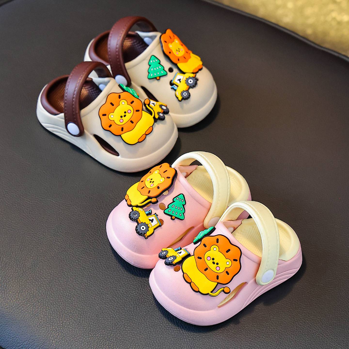 儿童拖鞋夏季男童室内卡通婴幼儿小孩洗澡女童宝宝包头洞洞凉拖鞋