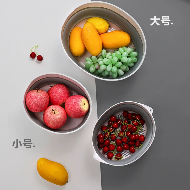 折叠硅胶沥水篮家用加厚厨房双层洗菜盆多功能收纳盆子洗水果,餐饮具,洗菜盆/沥水篮/漏水筛,淘宝优惠券,粉丝福利购,淘宝优惠卷