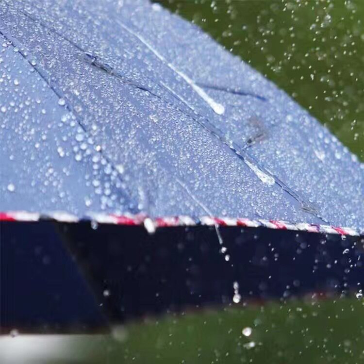 加粗加固10骨碰击布晴雨伞黑胶手动防晒防紫外线三折叠伞