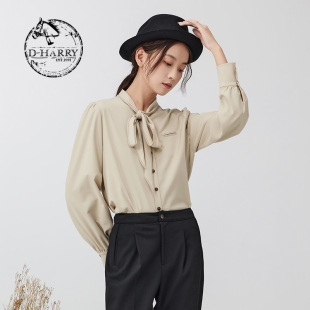 衬衫 宫廷风甜美木耳边长袖 迪哈利2023冬新款 DH234D96809D HARRY