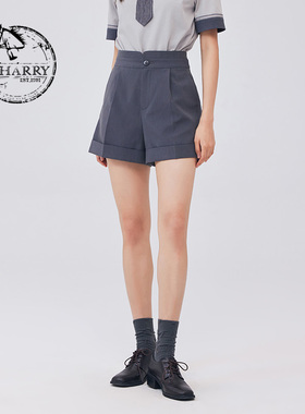 D-HARRY/迪哈利2023秋季新款帅气时尚休闲灰色短裤DH233L96299D