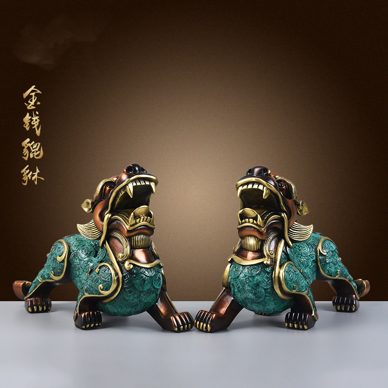 纯铜貔貅招财镇宅摆件工艺品