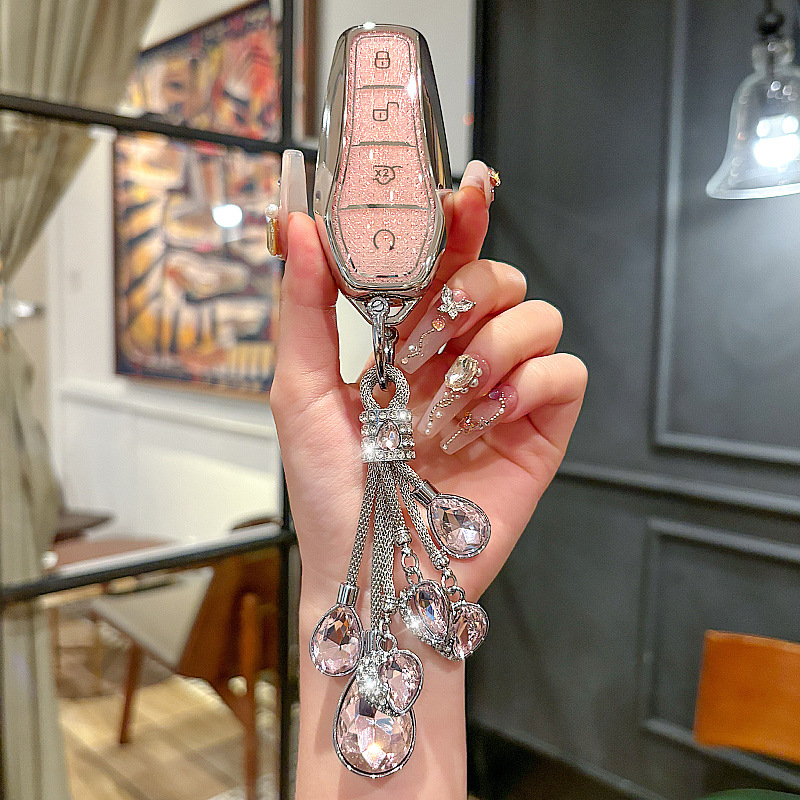 比亚迪秦plusdmi汉evdm车钥匙套元Pro唐dmi宋MAX海豚海鸥扣包壳