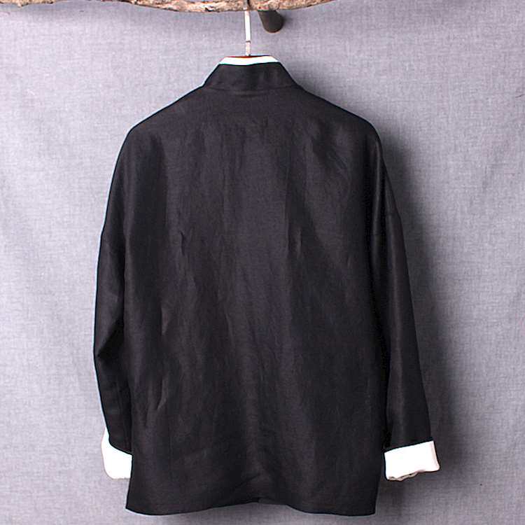 Tencel Flax Chinese style jacket Male costume Long sleeve manual Brass Buckle Republic of China Retro Large Easy Buddhist clothesin the Men's clothing, National costume  category - from Buy2taobao.com to provide professional Taobao agent buy service