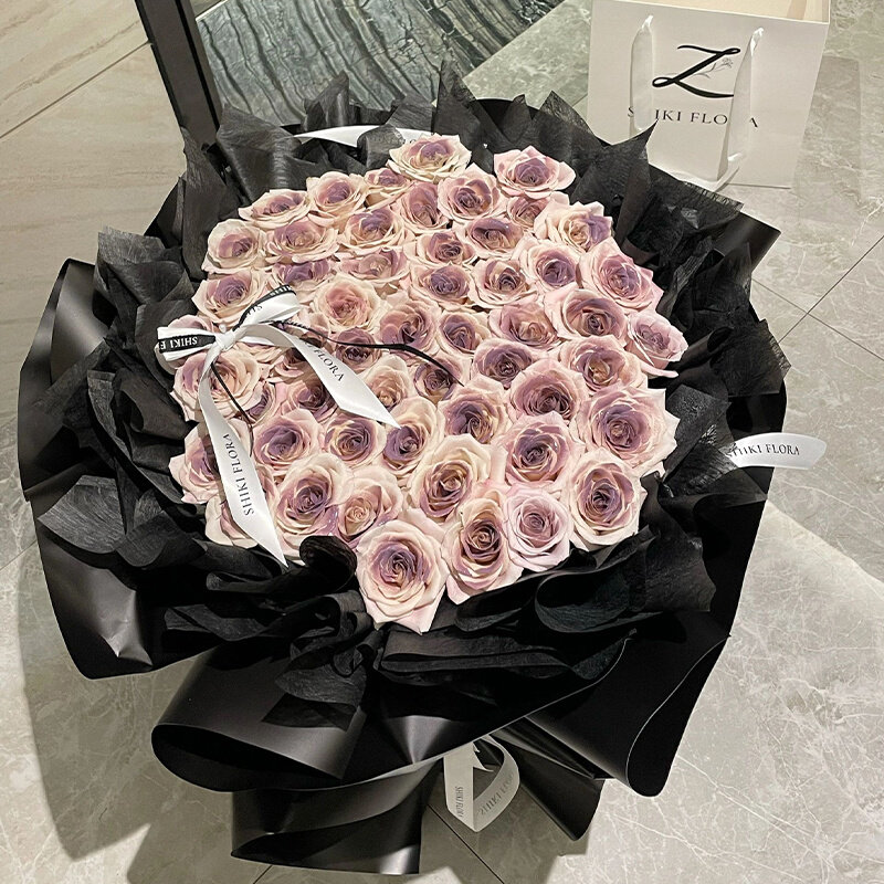网红乌梅子酱曼塔玫瑰花束鲜花速递上海北京全国同城配送女友生日