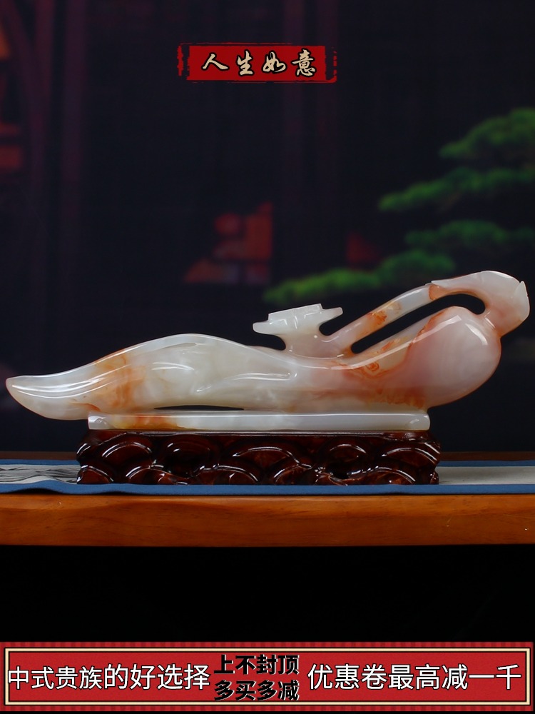 Natural Pakistan jade Life wishful decoration Home decoration Living room entrance decoration Stone craft gift decoration