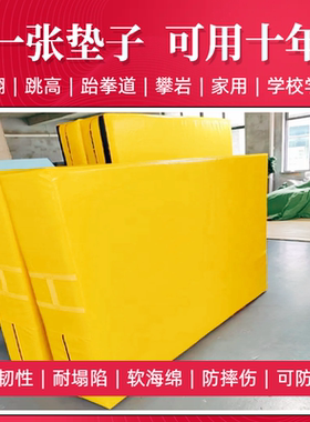 空翻训练垫子武术家用舞蹈超厚软垫折叠加厚体育跳高防护垫