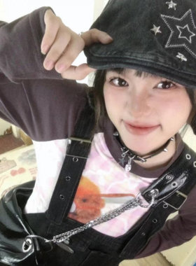 星星牛仔前进帽女夏美式