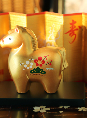 日本精致高级马年摆件送礼自用