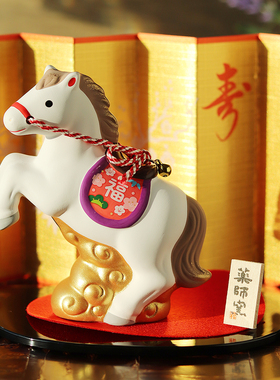 药师窑陶土摆件日式新年礼物手作