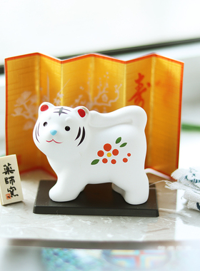 日本药师窑陶土摆件日式桌面可爱