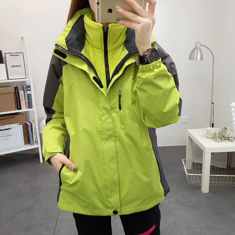 户外冲锋衣女三合一可拆卸加绒加厚两件套外套登山服装男定制工装,户外/登山/野营/旅行用品,冲锋衣,淘宝优惠券,粉丝福利购,淘宝优惠卷