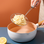 不锈钢漏勺火锅过滤网勺家用捞面饺子网筛小厨房油炸大号笊篱捞勺