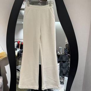 女5516 半松紧腰烫钻腰头显瘦百搭微喇休闲裤 欧洲站2025冬新款 时尚